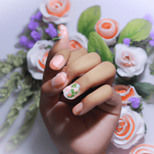 Inspirasi Fake Nails dengan Motif Bunga untuk Hari Pernikahan